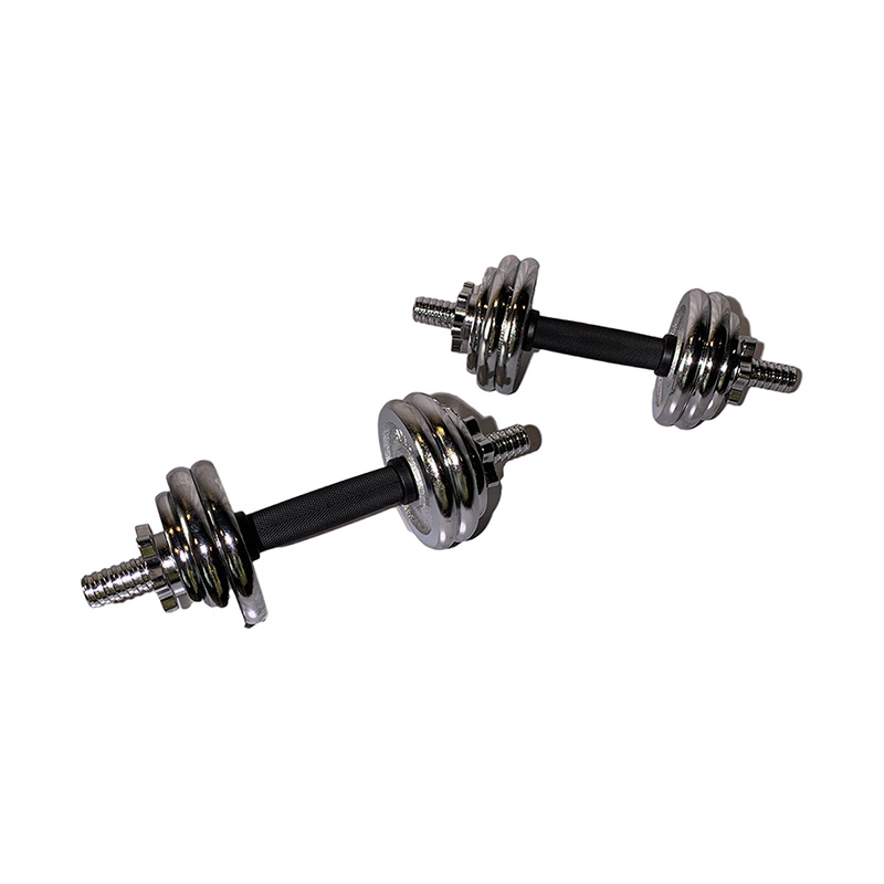 Set Gabungan Dumbbell Bersalut Chrome