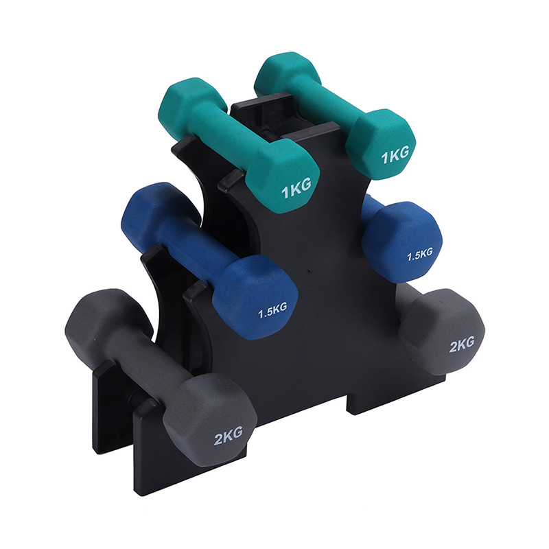 Vinyl Neoprena Getah Bersalut Hex Dumbbell