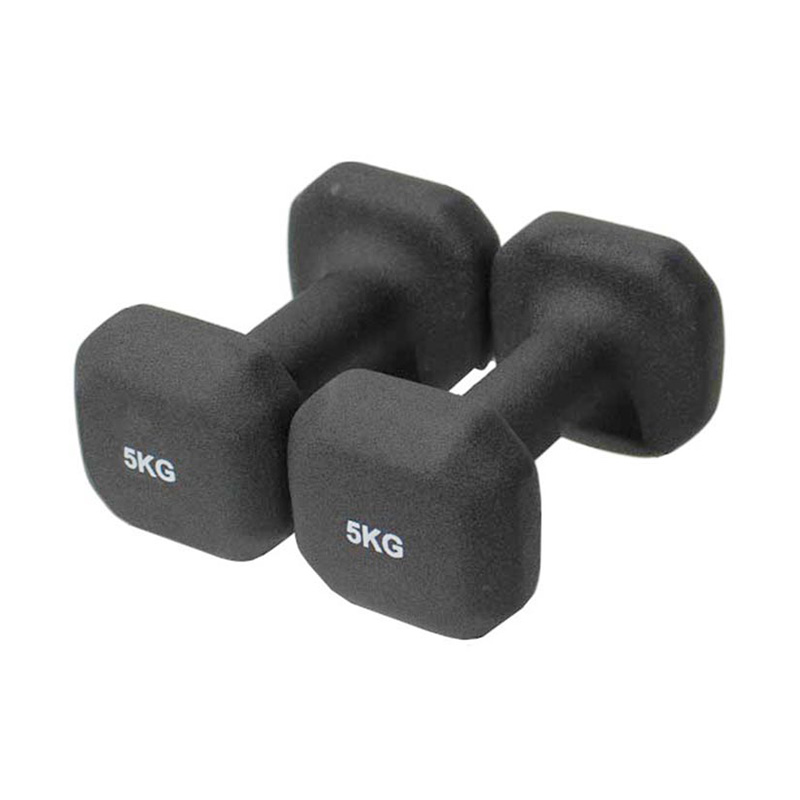 Dumbbell Dicelup Vinyl Kasar Hitam